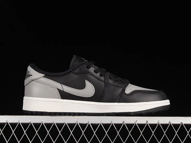 All categories Air Jordan Jordan series basketball shoes Air Jordan 1 Low G version pure original Air Jordan 1 Low Golf "Shadow" AJ1 Joe 1 new golf version black and gray shadow color DD9315-001